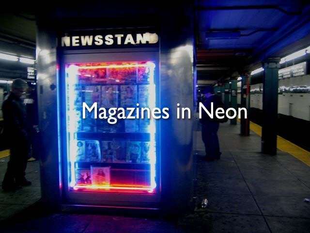 Magazines in Neon
