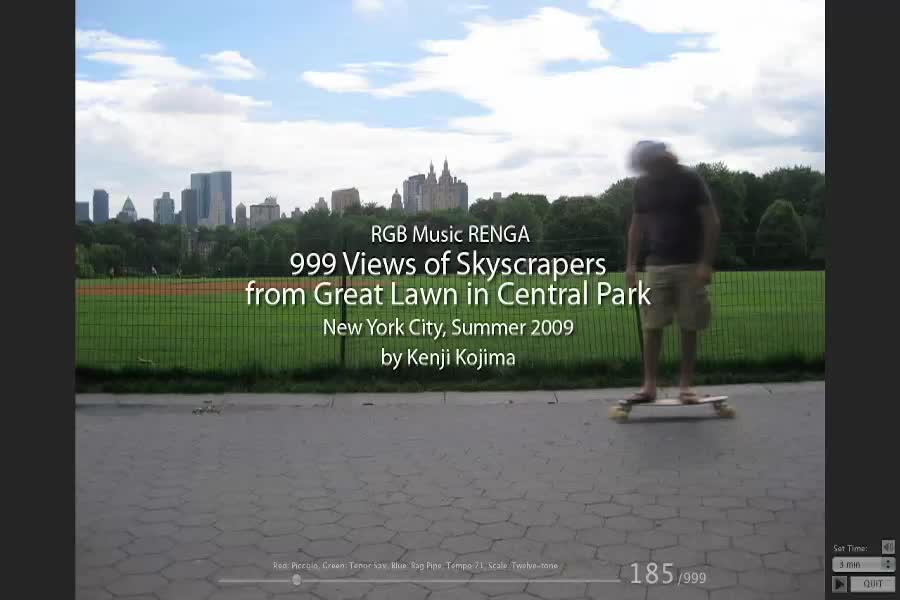 󥹥졼󡦥ӥǥǥ / RGB Music RENGA: 999 Views of Skyscrapers from Great Lawn in Central Park