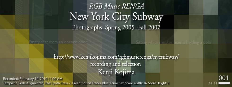 RGB Music RENGA Selection: New York City Subway 1-18