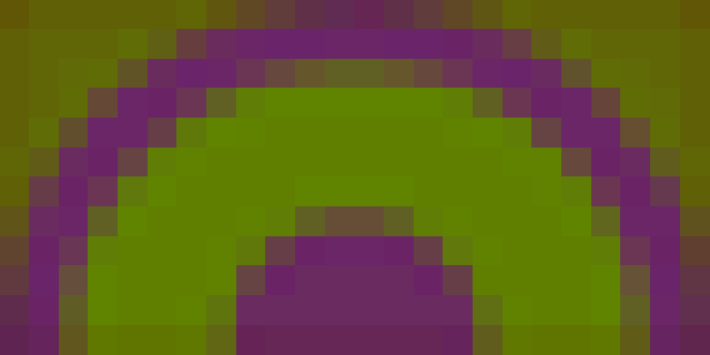 Flipped SemiCircleGreenBlue Blues