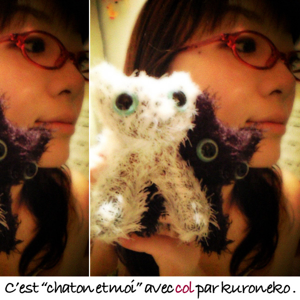 chaton et moi (kuroneko avec col)