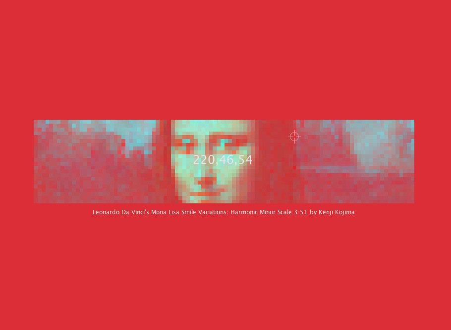 Leonardo Da Vinci's Mona Lisa Smile Variations: Harmonic Minor Scale Red